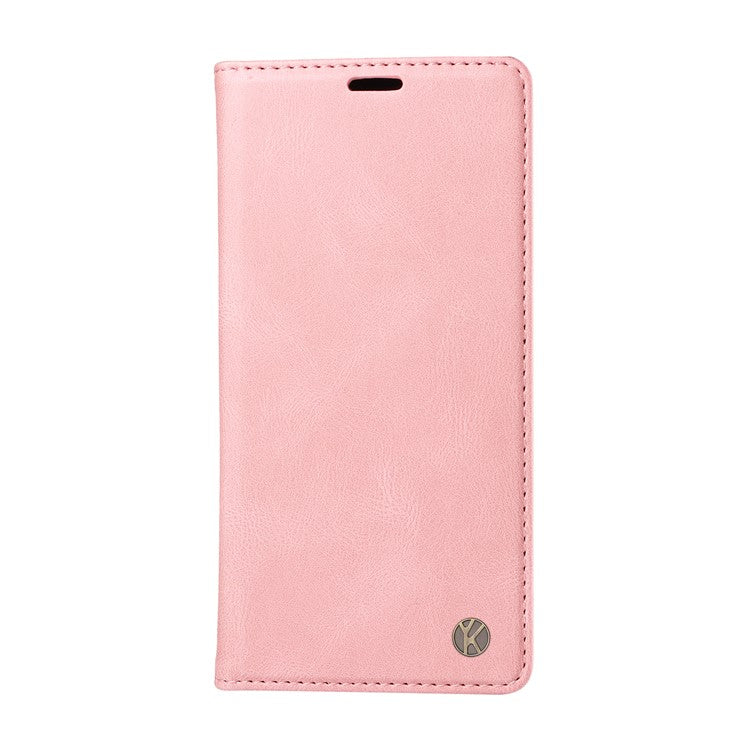 YIKATU YK-004 For Oppo Reno11 F 5G / F25 Pro 5G Leather Case Skin-touch Wallet Phone Cover - Pink