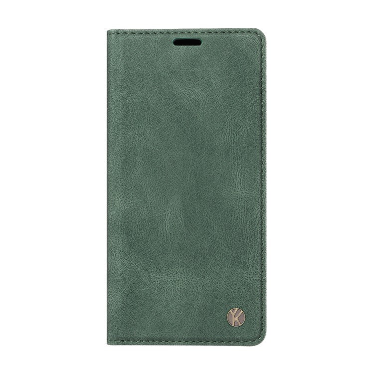 YIKATU YK-004 For Oppo Reno11 F 5G / F25 Pro 5G Leather Case Skin-touch Wallet Phone Cover - Green