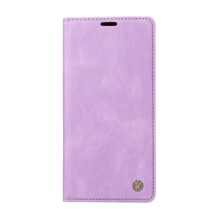 YIKATU YK-004 For Oppo Reno11 F 5G / F25 Pro 5G Leather Case Skin-touch Wallet Phone Cover - Purple
