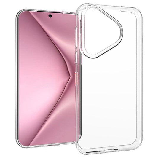 For Huawei Pura 70 TPU Back Case Ultra Thin Transparent Phone Cover with Big Lens Hole