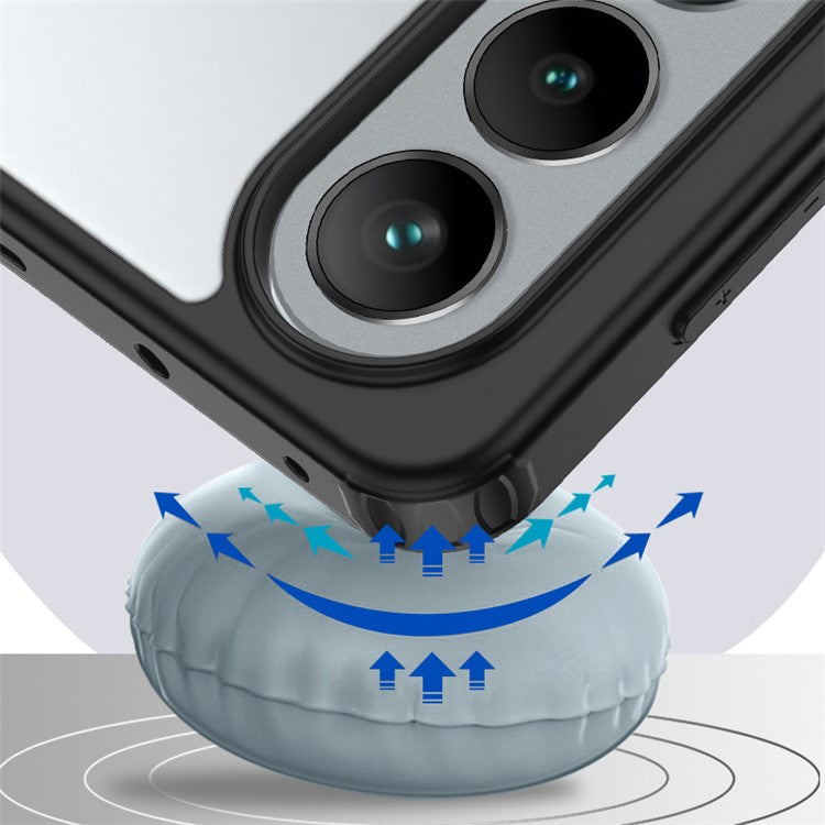 For OnePlus Ace 3V 5G Case TPU + PC Cell Phone Protective Cover Shockproof Phone Shell - Transparent