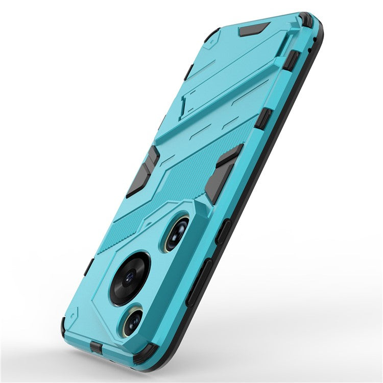 For Huawei Pura 70 Ultra Protective Case Kickstand PC+TPU Phone Cover - Baby Blue