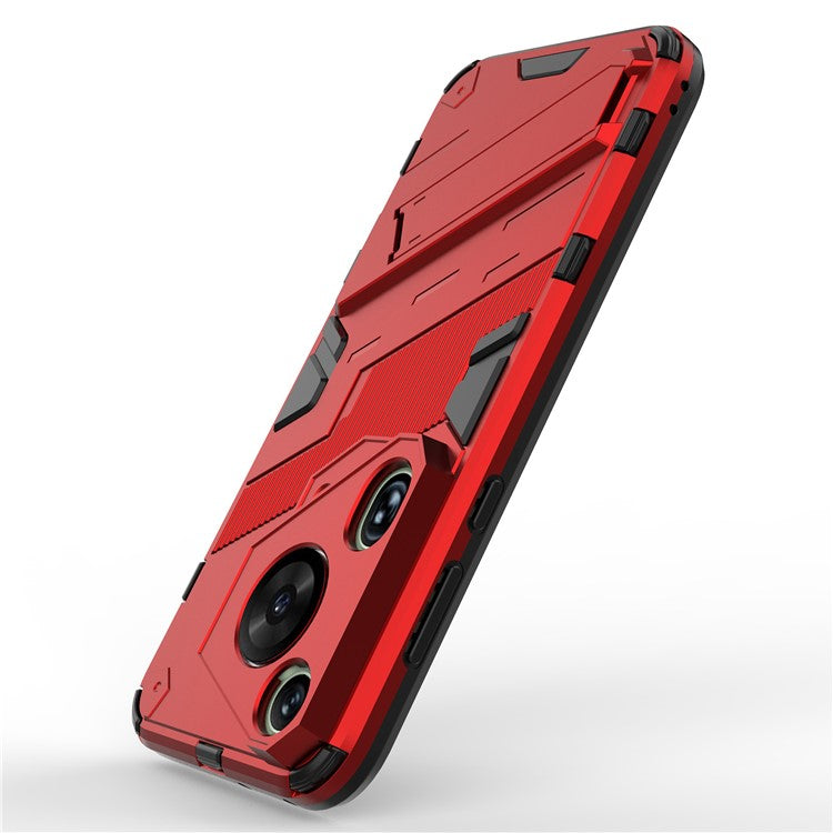 For Huawei Pura 70 Ultra Protective Case Kickstand PC+TPU Phone Cover - Red
