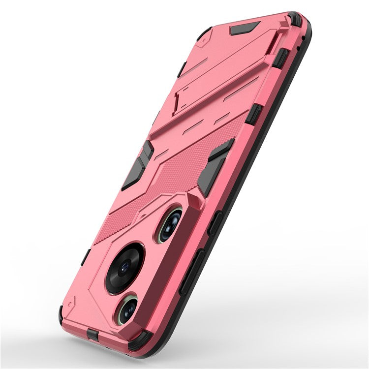 For Huawei Pura 70 Ultra Protective Case Kickstand PC+TPU Phone Cover - Rose