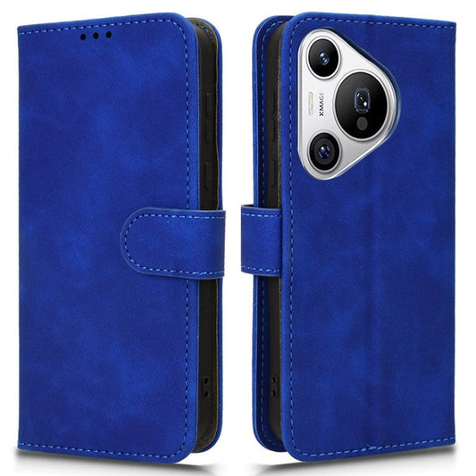 For Huawei Pura 70 Wallet Case Leather Phone Cover Mobile Accessories Wholesale Supplier - Blue
