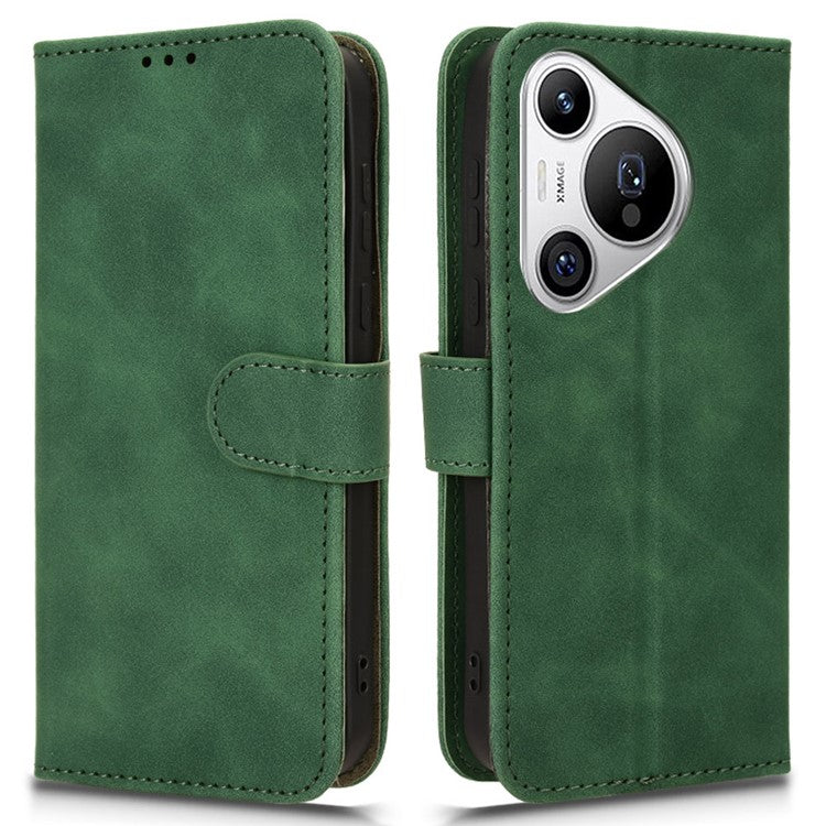For Huawei Pura 70 Wallet Case Leather Phone Cover Mobile Accessories Wholesale Supplier - Green
