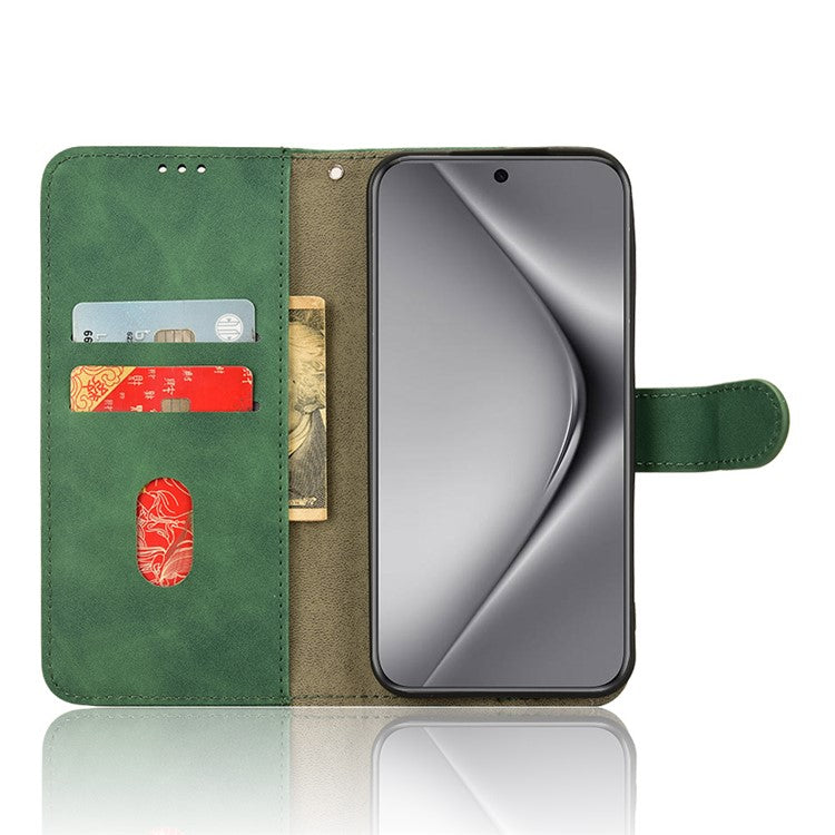 For Huawei Pura 70 Wallet Case Leather Phone Cover Mobile Accessories Wholesale Supplier - Green
