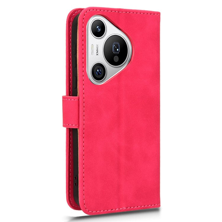 For Huawei Pura 70 Wallet Case Leather Phone Cover Mobile Accessories Wholesale Supplier - Rose