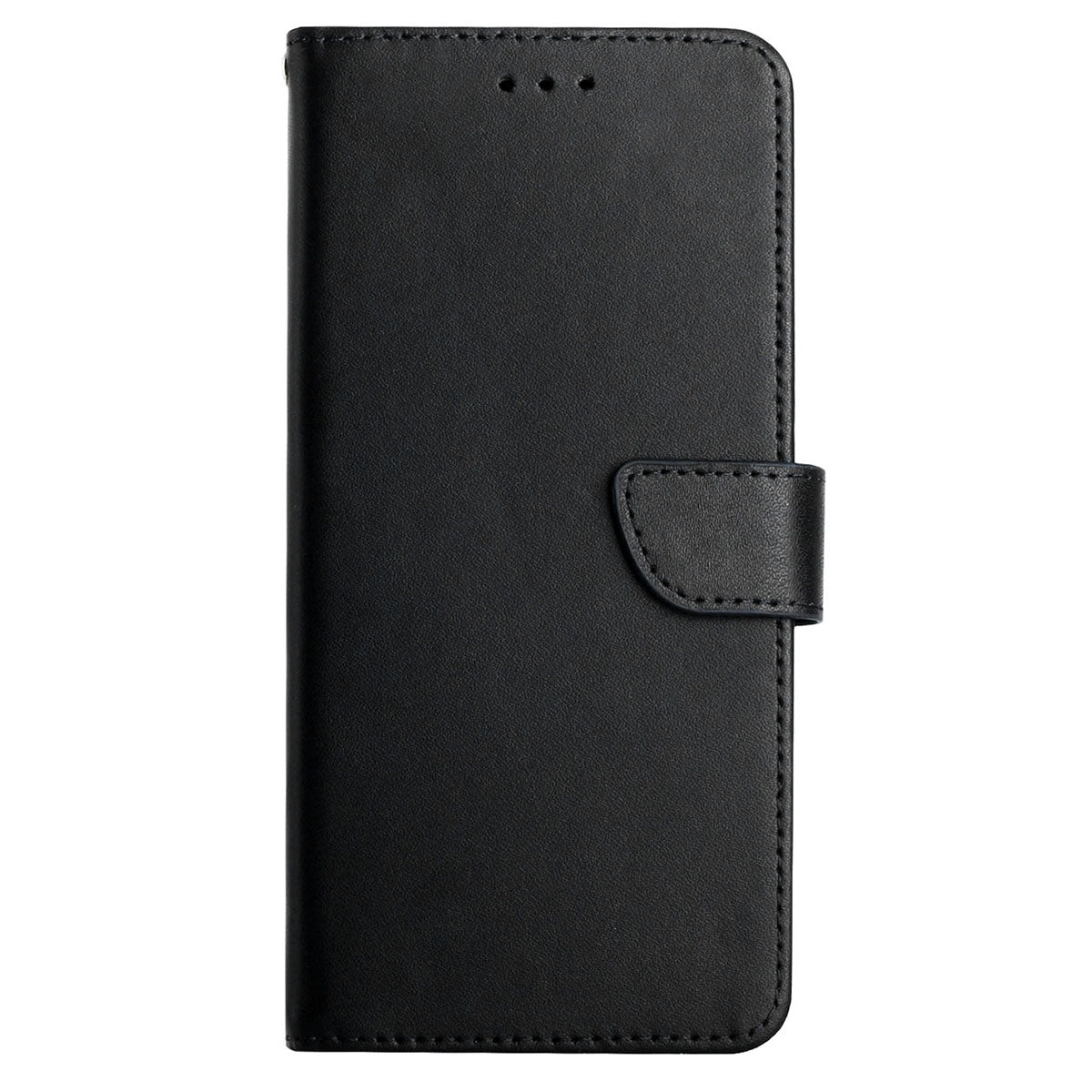 HT02 For Honor 200 Lite Case Genuine Cow Leather Phone Shell Nappa Texture Stand Cover - Black