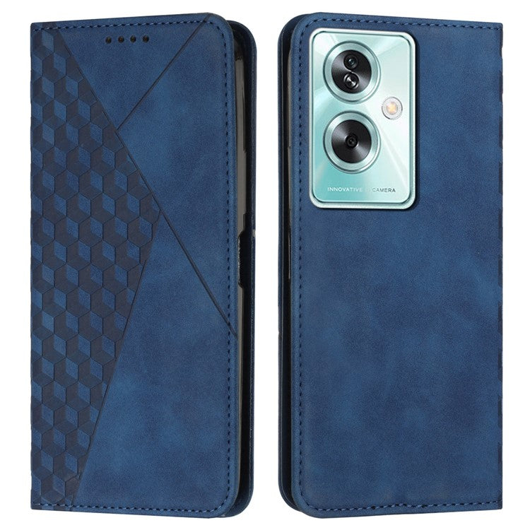 For OnePlus Nord N30 SE 5G / Oppo A79 5G /  A2 5G Magnetic PU Leather Cover Wholesale Phone Case Phone Stand Shell - Sapphire