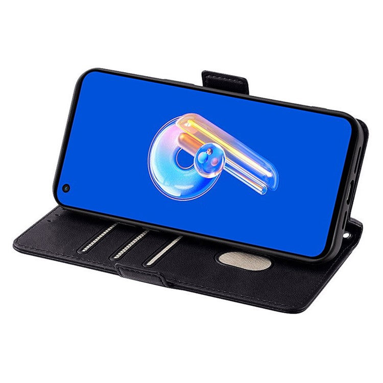 For Asus Zenfone 9 5G / Zenfone 9z Case Wallet PU Leather RFID Blocking Crossbody Cell Phone Cover - Black