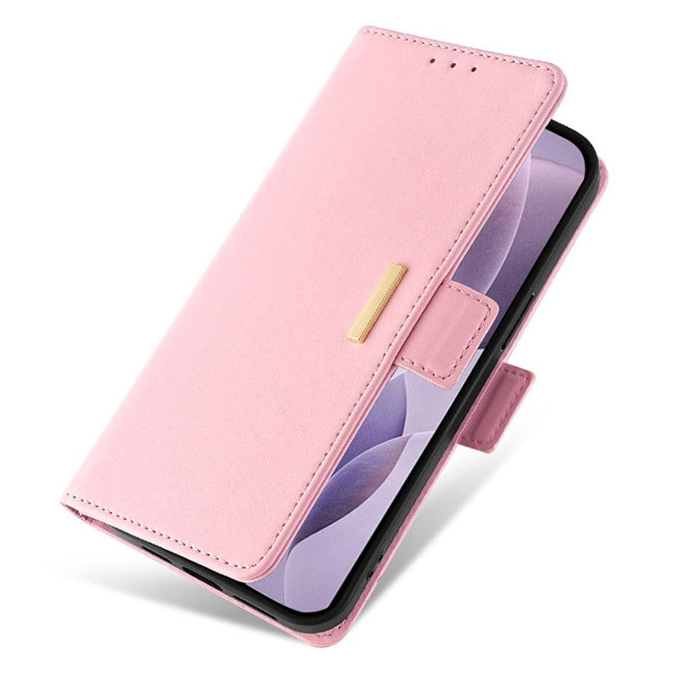 For Asus Zenfone 9 5G / Zenfone 9z Case Wallet PU Leather RFID Blocking Crossbody Cell Phone Cover - Pink