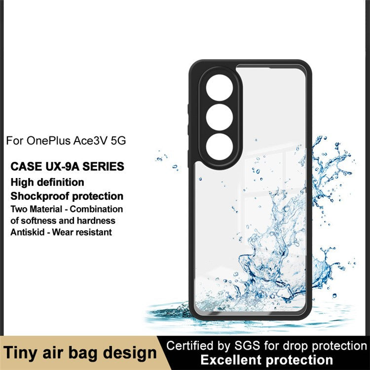 IMAK UX-9A Series for OnePlus Ace 3V 5G Clear Case Shockproof TPU+PC Phone Back Cover