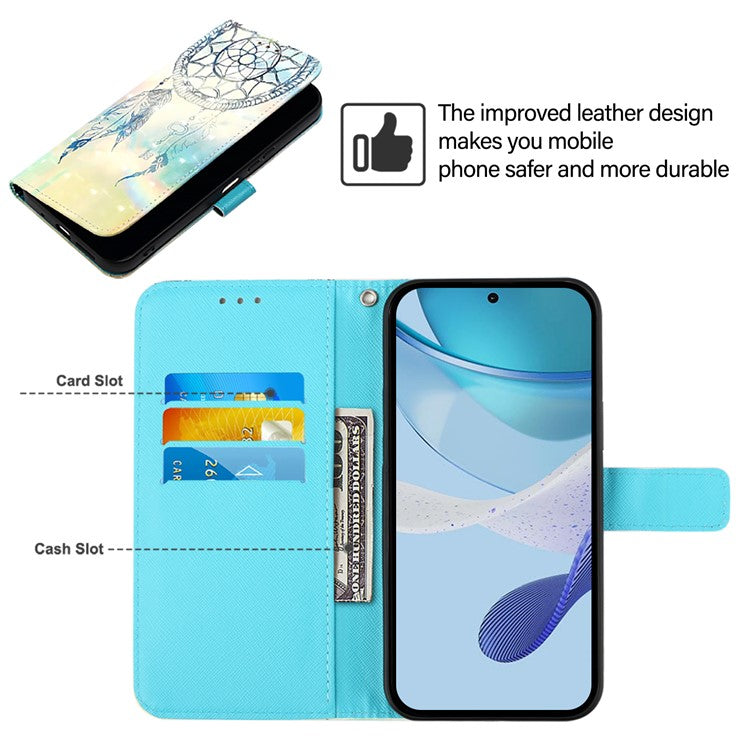 YB Pattern Printing Leather Series-2 For Oppo A2 Pro 5G / A3 Pro (China) 5G Case Flip Wallet Phone Cover - Dream Wind Chime