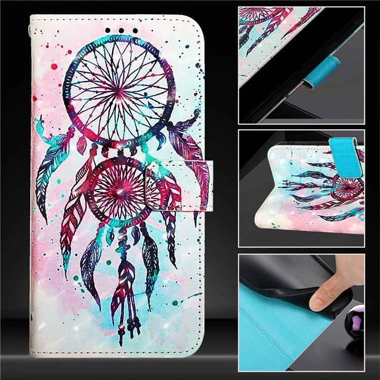 YB Pattern Printing Leather Series-2 For Oppo A2 Pro 5G / A3 Pro (China) 5G Case Flip Wallet Phone Cover - Colorful Wind Chime