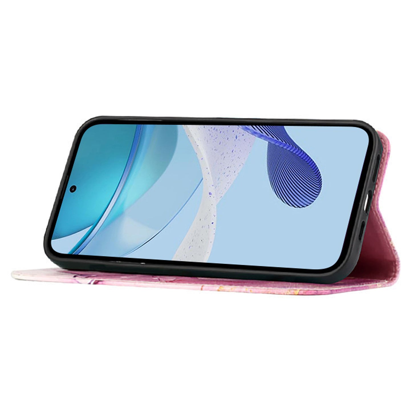 For Samsung Galaxy Z Fold6 5G Wallet Case Leather Phone Cover with Strap - Pink / Purple / Gold LS001