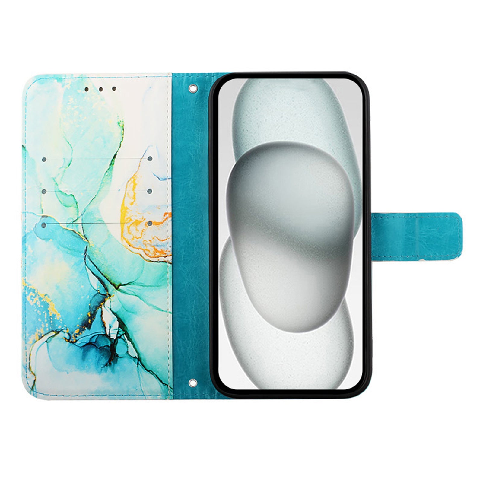 For Samsung Galaxy Z Fold6 5G Case with Strap Leather Wallet Phone Cover - Green LS003