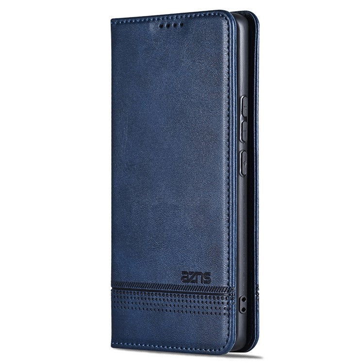 AZNS For Huawei Pura 70 Ultra Case PU Leather Magnetic Closure Shockproof Flip Phone Cover - Blue