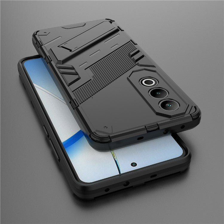 For OnePlus Nord CE4 5G Kickstand Case PC+TPU Anti-scratch Phone Cover - Black