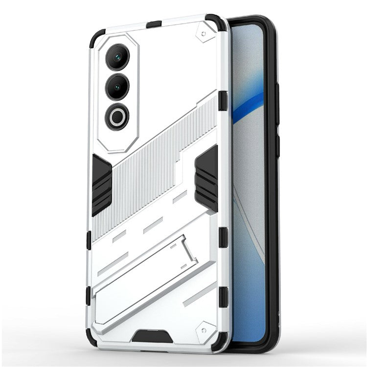 For OnePlus Nord CE4 5G Kickstand Case PC+TPU Anti-scratch Phone Cover - White