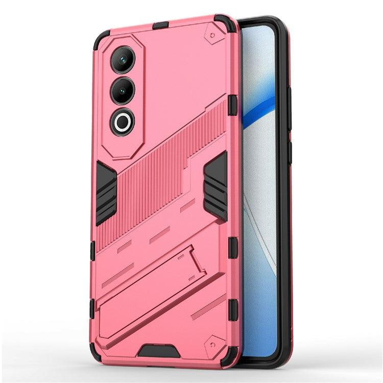 For OnePlus Nord CE4 5G Kickstand Case PC+TPU Anti-scratch Phone Cover - Rose