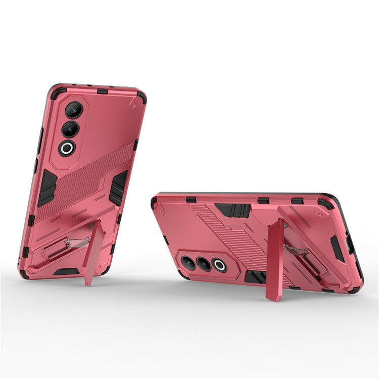 For OnePlus Nord CE4 5G Kickstand Case PC+TPU Anti-scratch Phone Cover - Rose