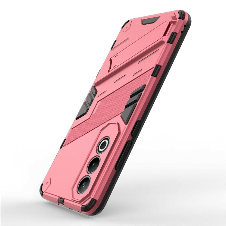For OnePlus Nord CE4 5G Kickstand Case PC+TPU Anti-scratch Phone Cover - Rose