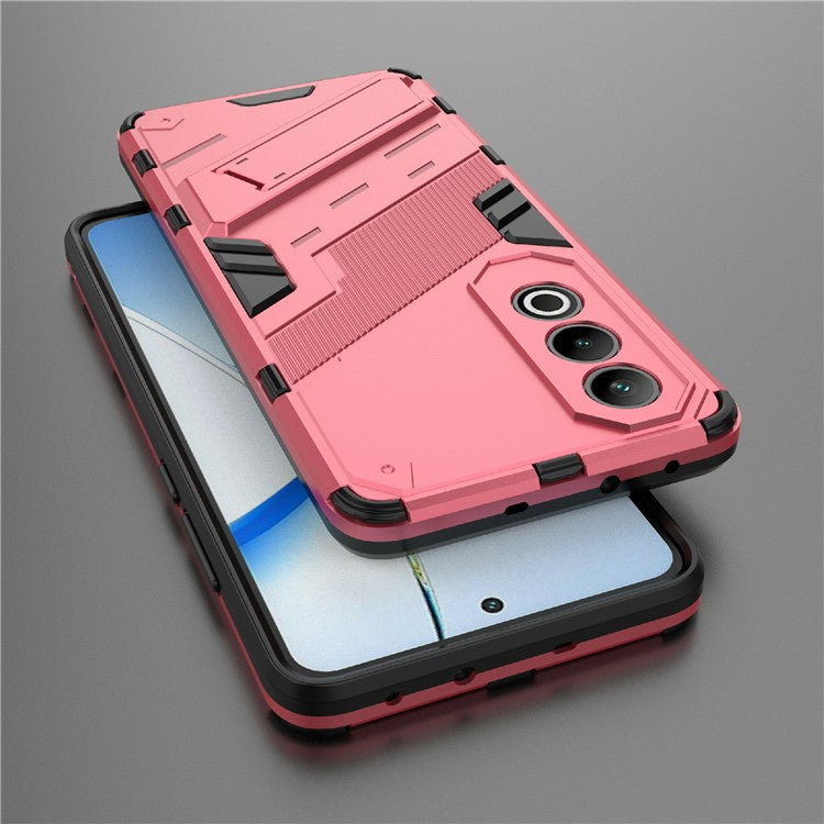 For OnePlus Nord CE4 5G Kickstand Case PC+TPU Anti-scratch Phone Cover - Rose