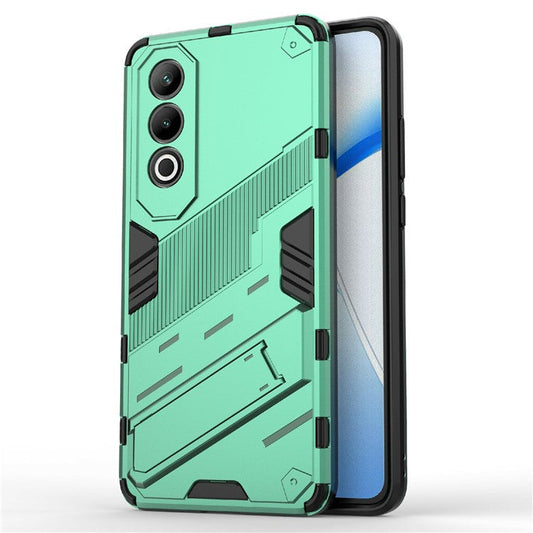For OnePlus Nord CE4 5G Kickstand Case PC+TPU Anti-scratch Phone Cover - Green