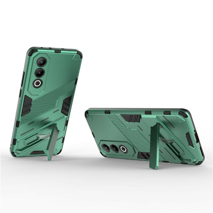 For OnePlus Nord CE4 5G Kickstand Case PC+TPU Anti-scratch Phone Cover - Green