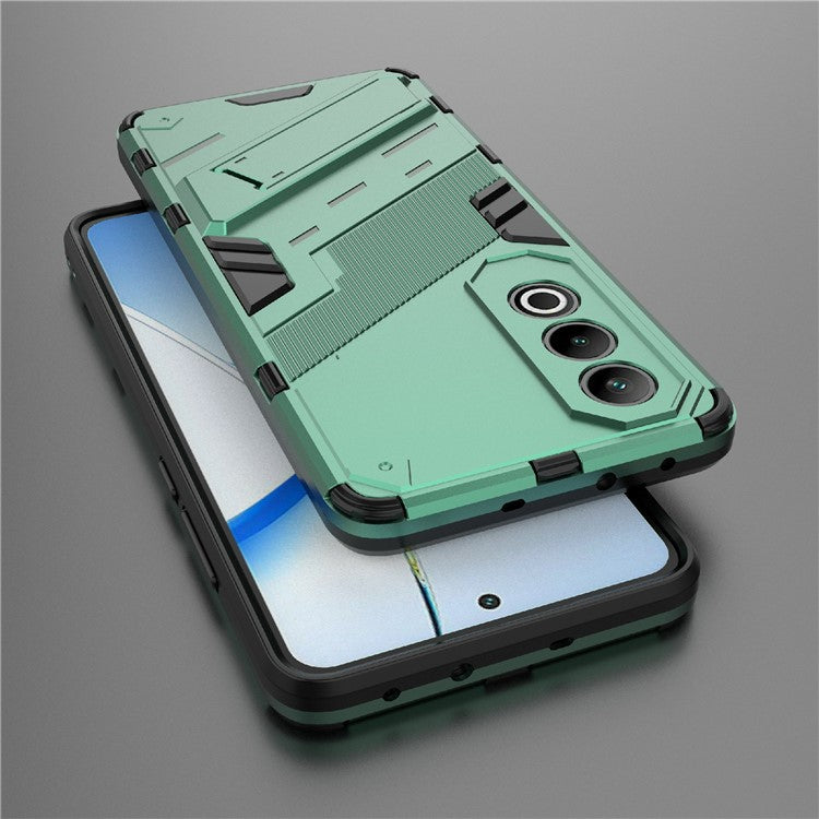 For OnePlus Nord CE4 5G Kickstand Case PC+TPU Anti-scratch Phone Cover - Green