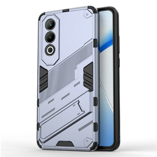 For OnePlus Nord CE4 5G Kickstand Case PC+TPU Anti-scratch Phone Cover - Dark Blue