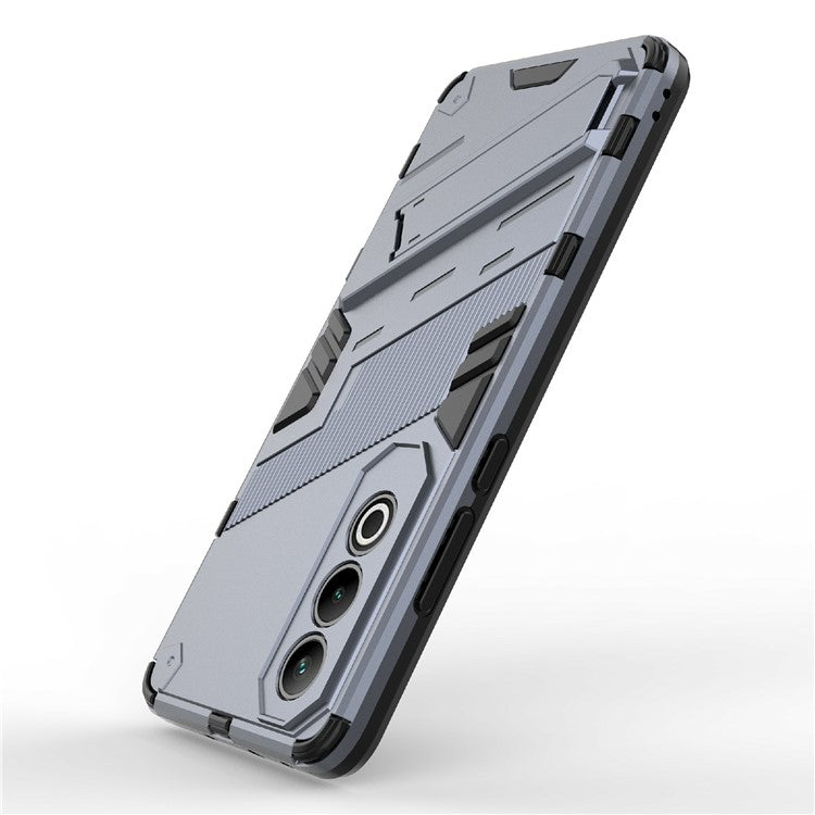 For OnePlus Nord CE4 5G Kickstand Case PC+TPU Anti-scratch Phone Cover - Dark Blue