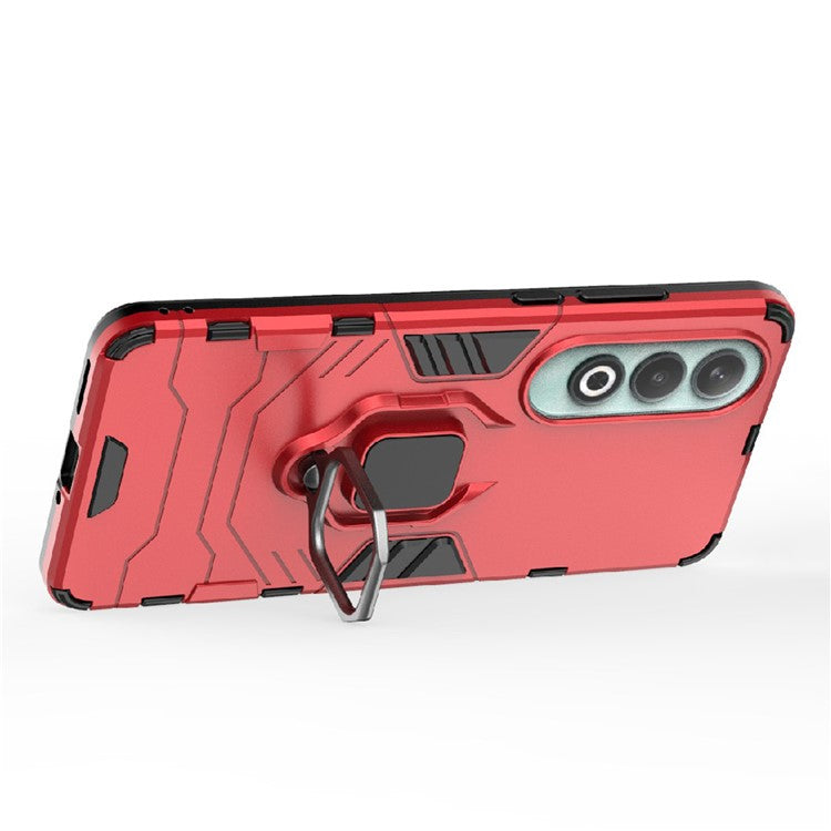 For OnePlus Nord CE4 5G Case Anti-drop PC+TPU Kickstand Shell Cell Phone Accessory Wholesale - Red