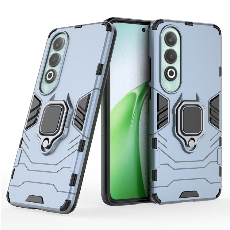 For OnePlus Nord CE4 5G Case Anti-drop PC+TPU Kickstand Shell Cell Phone Accessory Wholesale - Blue