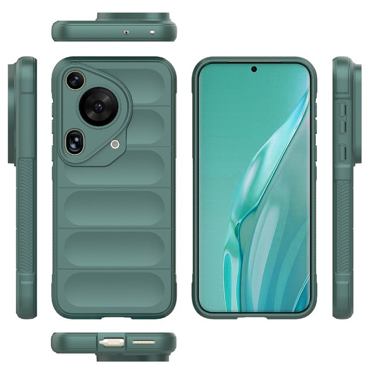For Huawei Pura 70 Ultra Case Impact Resistant TPU Phone Protector - Green