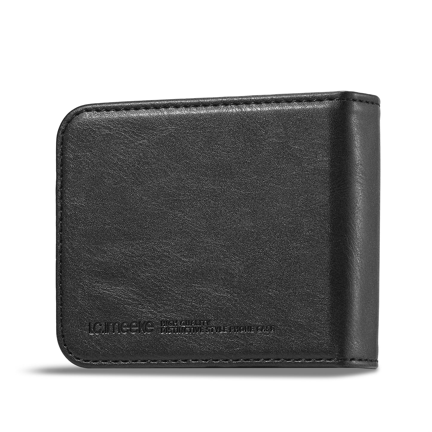 LC.IMEEKE For Samsung Galaxy Z Flip6 5G Phone Case RFID Blocking Card Slot PU Leather Cover - Black