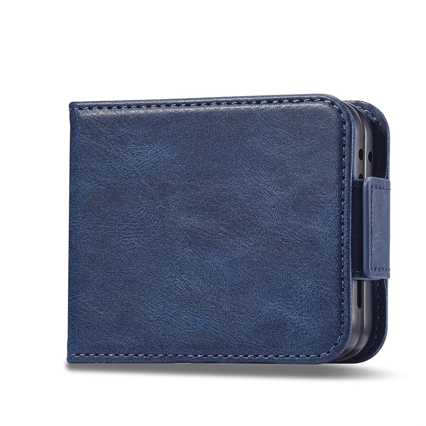 LC.IMEEKE For Samsung Galaxy Z Flip6 5G Phone Case RFID Blocking Card Slot PU Leather Cover - Blue