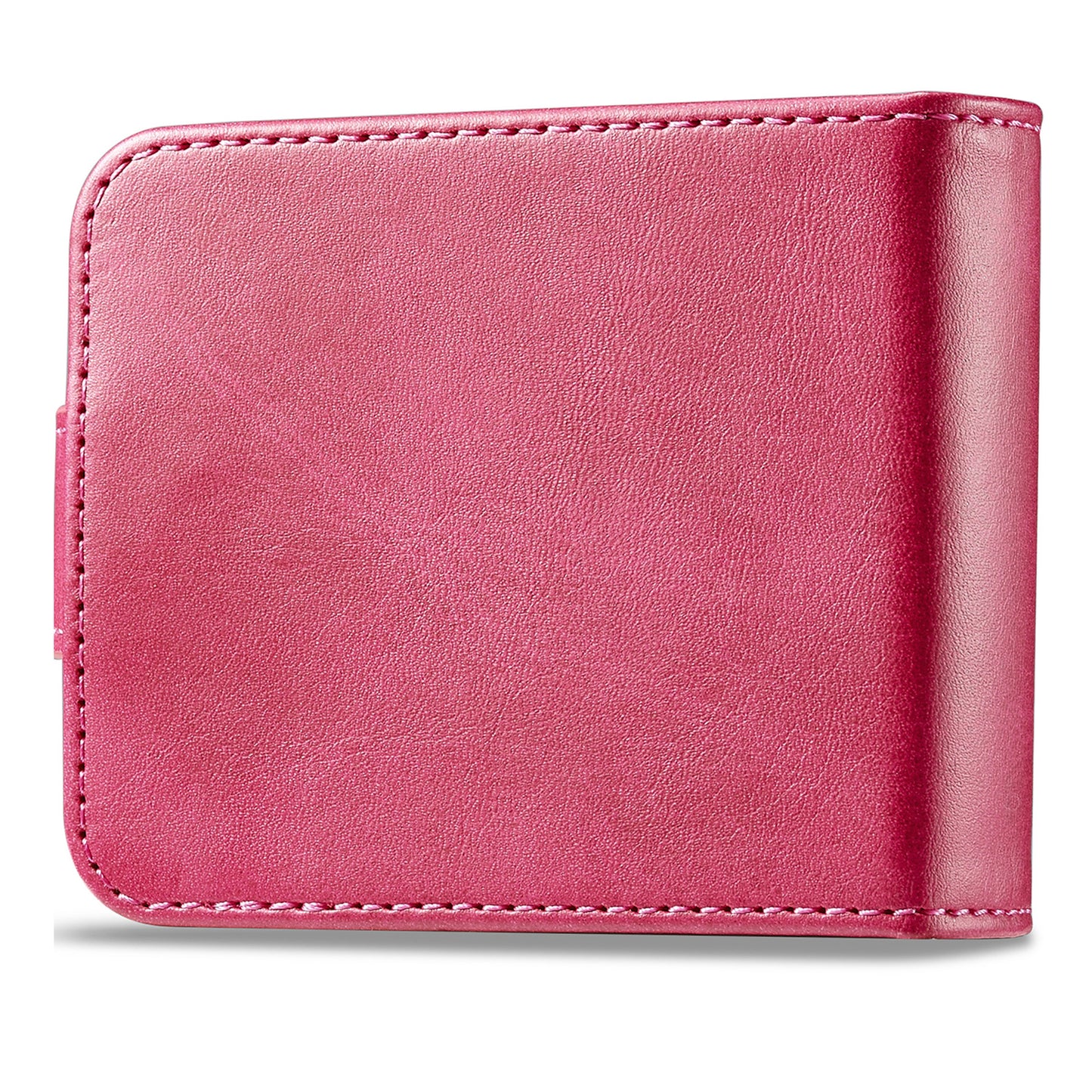 LC.IMEEKE For Samsung Galaxy Z Flip6 5G Case Scratch-resistant Leather+PC Calf Texture Stand Phone Cover - Rose