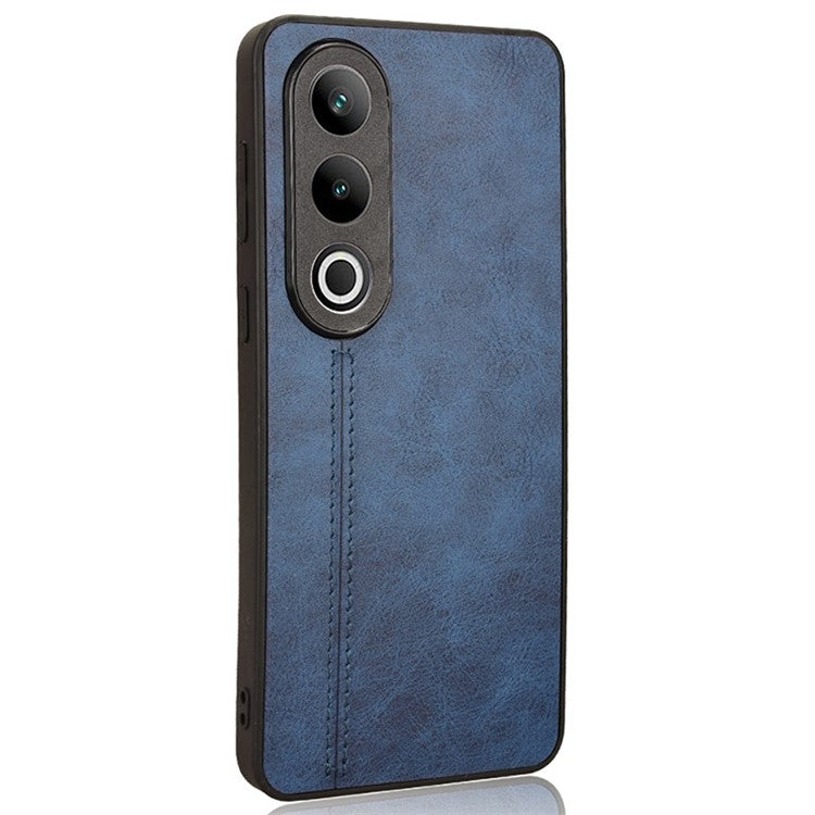 For OnePlus Ace 3V 5G Case PU Leather+PC+TPU Phone Back Cover Stitching Line Design - Blue