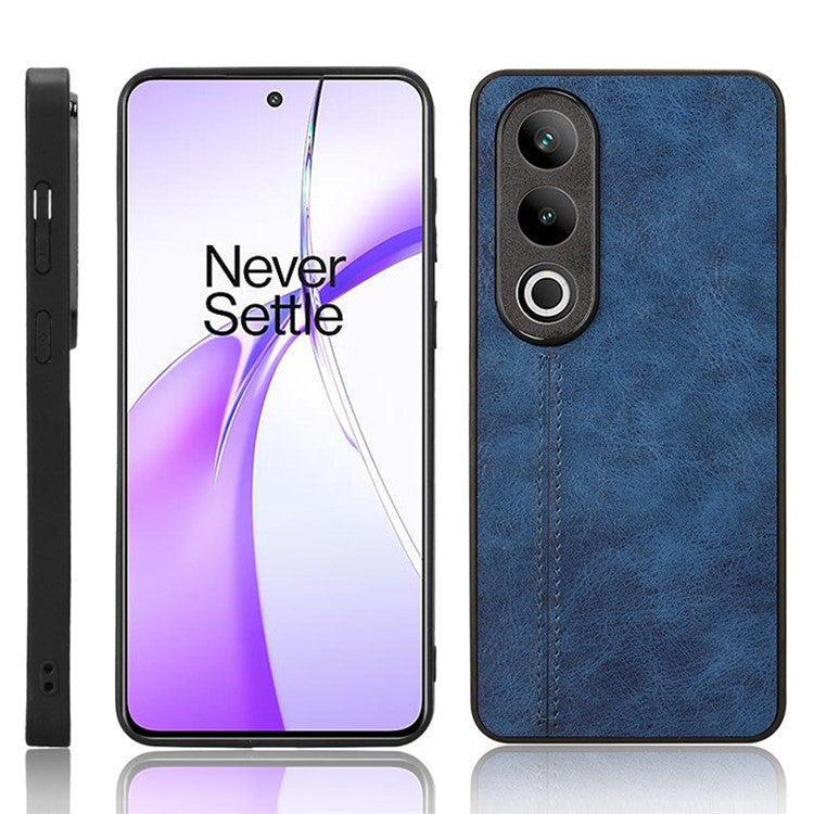 For OnePlus Ace 3V 5G Case PU Leather+PC+TPU Phone Back Cover Stitching Line Design - Blue