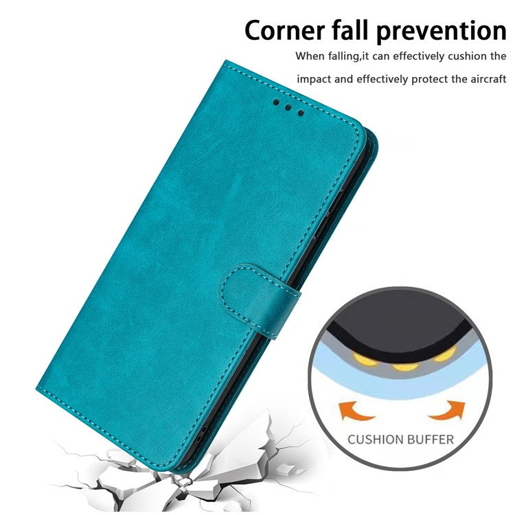 For Oneplus 11 5G Phone Shell Calf Texture PU Leather+TPU Protective Cover with Wrist Strap - Green