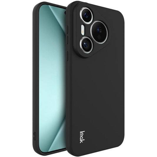 IMAK UC-4 Series For Huawei Pura 70 Flexible TPU Case Straight Edge Protective Phone Cover - Black