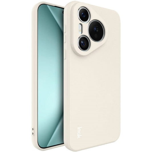 IMAK UC-4 Series For Huawei Pura 70 Flexible TPU Case Straight Edge Protective Phone Cover - White