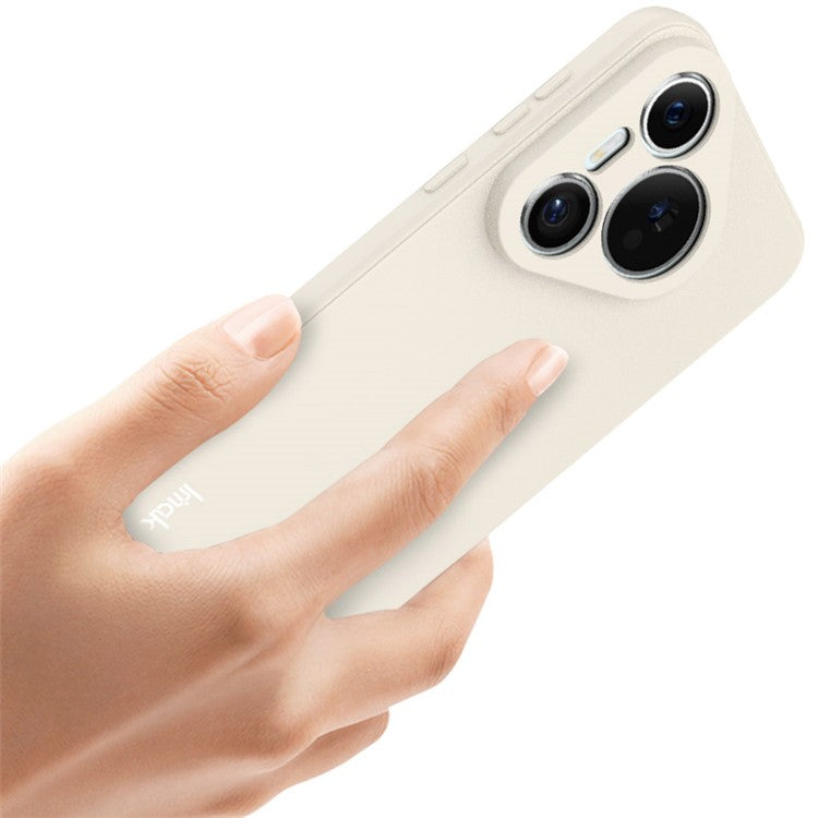 IMAK UC-4 Series For Huawei Pura 70 Flexible TPU Case Straight Edge Protective Phone Cover - White