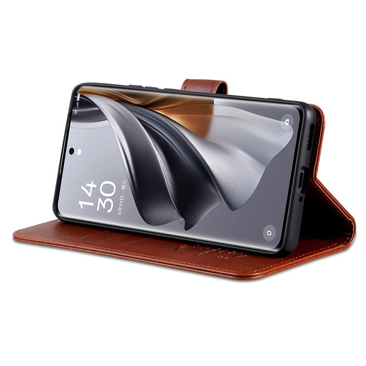 AZNS For Huawei Pura 70 Ultra Case Folding Stand PU Leather Wallet Phone Cover - Brown