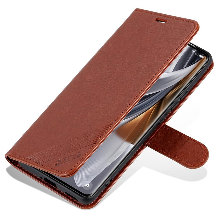 AZNS For Huawei Pura 70 Ultra Case Folding Stand PU Leather Wallet Phone Cover - Brown