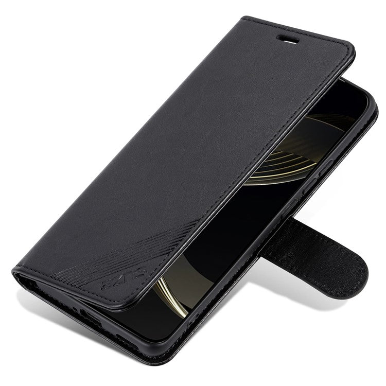 AZNS For Huawei Pura 70 Ultra Case Folding Stand PU Leather Wallet Phone Cover - Black