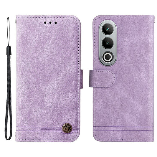 Stand Case for OnePlus Nord CE4 5G / Oppo K12 Folio Flip Leather+TPU Phone Cover - Purple
