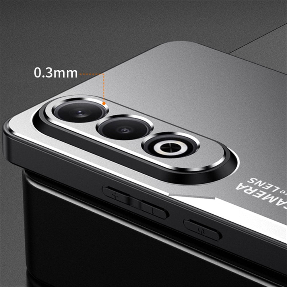 For Oppo K12 Case Anti-Drop Aluminum Alloy+PC+TPU Mobile Phone Cover - Red